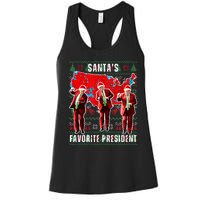 Make Christmas Great Again Trump Pajamas Ugly Women's Racerback Tank