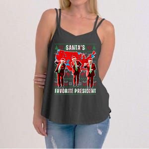 Make Christmas Great Again Trump Pajamas Ugly Women's Strappy Tank