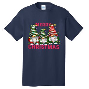 Merry Christmas Gnomes Xmas Matching Family Tall T-Shirt