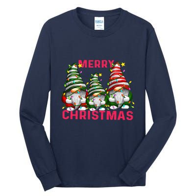 Merry Christmas Gnomes Xmas Matching Family Tall Long Sleeve T-Shirt