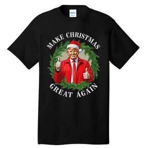 Make Christmas Great Again Donald Trump Maga Tall T-Shirt