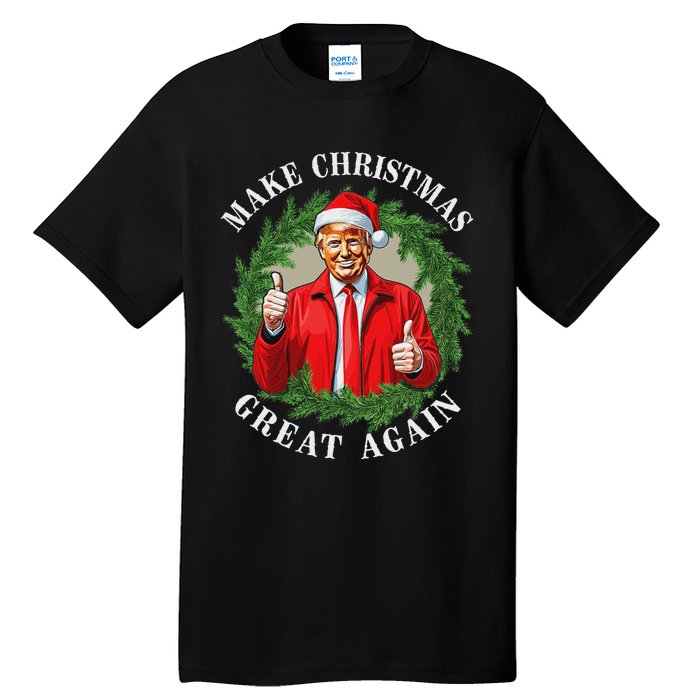 Make Christmas Great Again Donald Trump Maga Tall T-Shirt