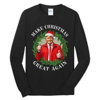 Make Christmas Great Again Donald Trump Maga Tall Long Sleeve T-Shirt