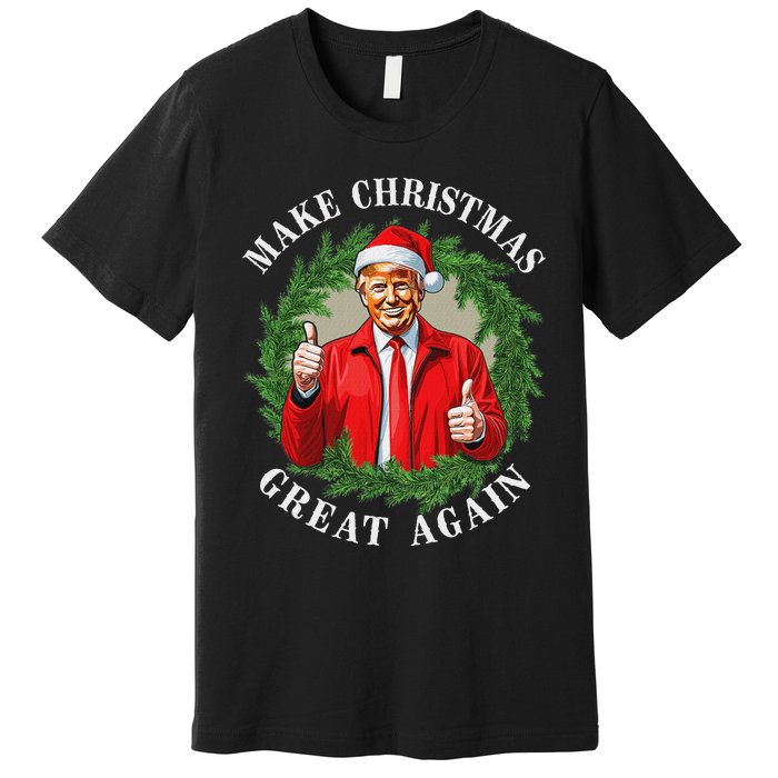 Make Christmas Great Again Donald Trump Maga Premium T-Shirt