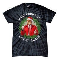 Make Christmas Great Again Donald Trump Maga Tie-Dye T-Shirt