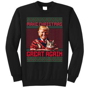 Make Christmas Great Again Xmas Funny Trump Pajamas Ugly Sweatshirt