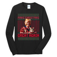 Make Christmas Great Again Xmas Funny Trump Pajamas Ugly Tall Long Sleeve T-Shirt