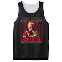 Make Christmas Great Again Xmas Funny Trump Pajamas Ugly Mesh Reversible Basketball Jersey Tank