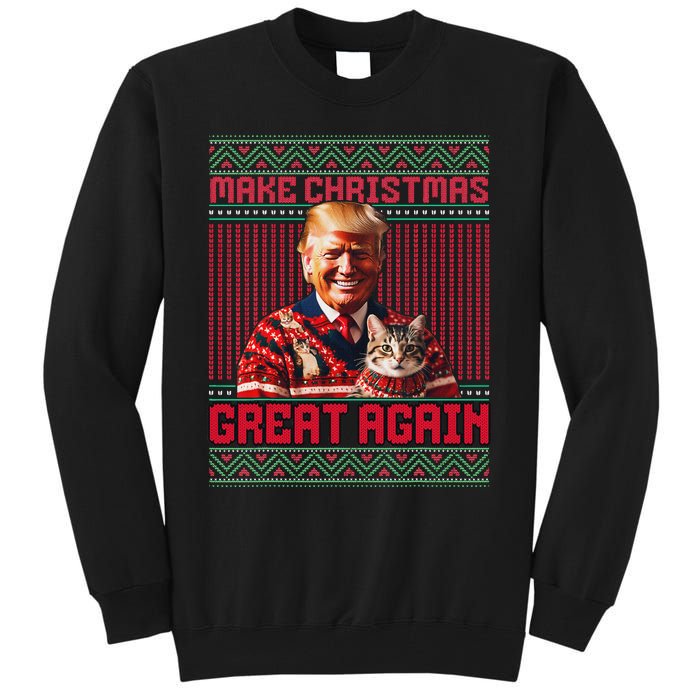 Make Christmas Great Again Xmas Funny Trump Pajamas Ugly Tall Sweatshirt