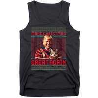 Make Christmas Great Again Xmas Funny Trump Pajamas Ugly Tank Top