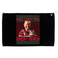 Make Christmas Great Again Xmas Funny Trump Pajamas Ugly Grommeted Golf Towel