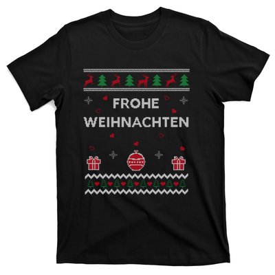 Merry Christmas German Ugly Christmas Frohe Weihnachten T-Shirt