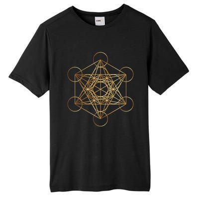 Metatron's Cube Golden Sacred Geometry Great Gift Tall Fusion ChromaSoft Performance T-Shirt