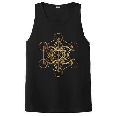 Metatron's Cube Golden Sacred Geometry Great Gift PosiCharge Competitor Tank