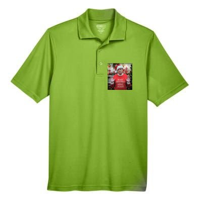 Make Christmas Great Again Funny Gift Men's Origin Performance Pique Polo