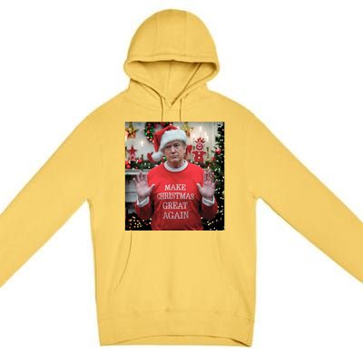 Make Christmas Great Again Funny Gift Premium Pullover Hoodie