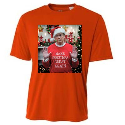 Make Christmas Great Again Funny Gift Cooling Performance Crew T-Shirt