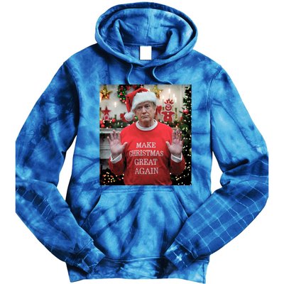 Make Christmas Great Again Funny Gift Tie Dye Hoodie