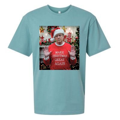 Make Christmas Great Again Funny Gift Sueded Cloud Jersey T-Shirt