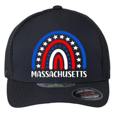 Massachusetts Cool Gift I Love Massachusetts Usa Gift Flexfit Unipanel Trucker Cap