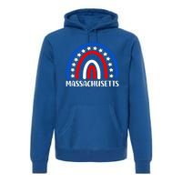 Massachusetts Cool Gift I Love Massachusetts Usa Gift Premium Hoodie