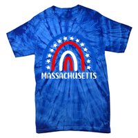 Massachusetts Cool Gift I Love Massachusetts Usa Gift Tie-Dye T-Shirt