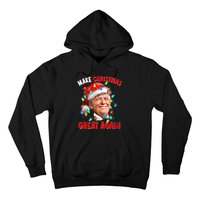 Make Christmas Great Again Funny Donald Trump Xmas Lights Hoodie