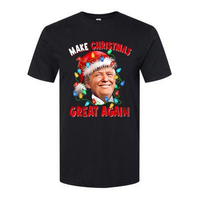 Make Christmas Great Again Funny Donald Trump Xmas Lights Softstyle CVC T-Shirt