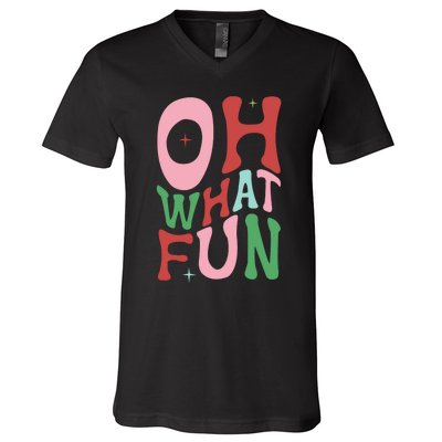 Merry Christmas Gifts Oh What Fun Xmas Gifts V-Neck T-Shirt