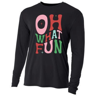 Merry Christmas Gifts Oh What Fun Xmas Gifts Cooling Performance Long Sleeve Crew