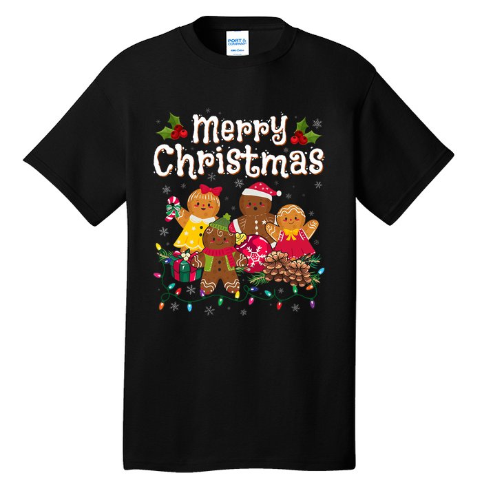 Merry Christmas Gingerbread Cookies Tall T-Shirt