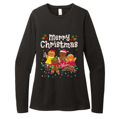 Merry Christmas Gingerbread Cookies Womens CVC Long Sleeve Shirt