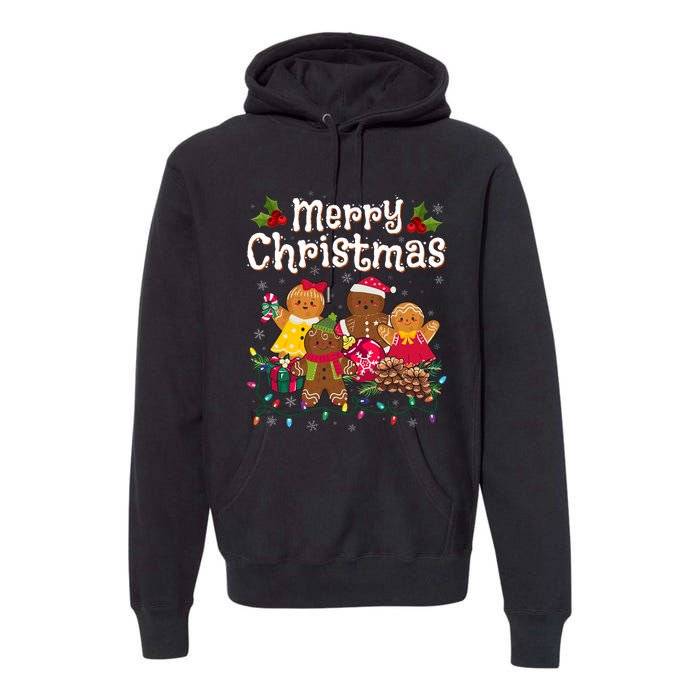 Merry Christmas Gingerbread Cookies Premium Hoodie