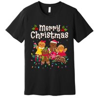 Merry Christmas Gingerbread Cookies Premium T-Shirt