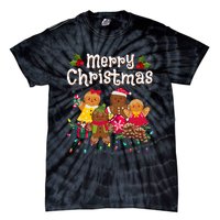 Merry Christmas Gingerbread Cookies Tie-Dye T-Shirt