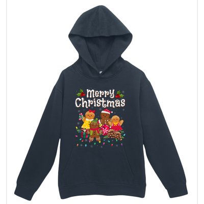 Merry Christmas Gingerbread Cookies Urban Pullover Hoodie