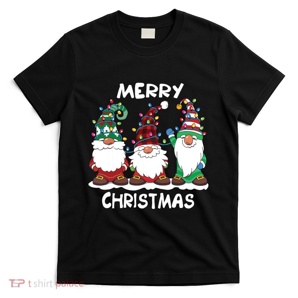 Merry Christmas Gnomes Xmas Family Women T-Shirt