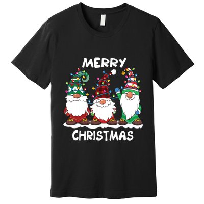 Merry Christmas Gnomes Xmas Family Women Premium T-Shirt