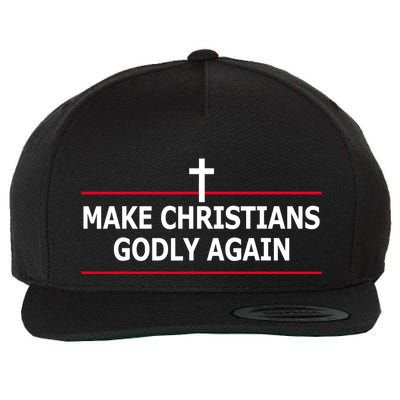 Make Christians Godly Again Political Satire Resist Protest Wool Snapback Cap