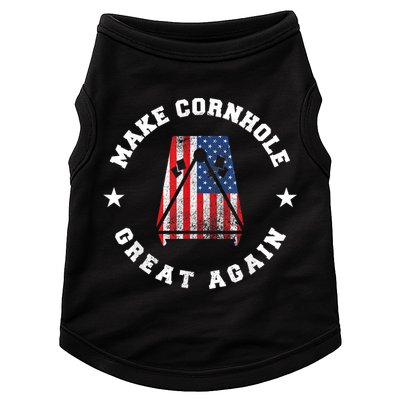Make Cornhole Great Again Funny USA Doggie Tank