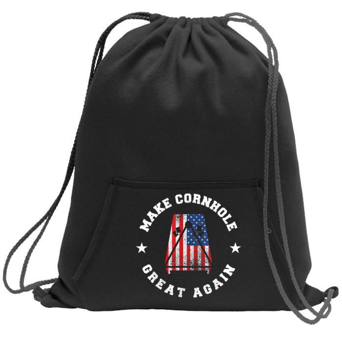 Make Cornhole Great Again Funny USA Sweatshirt Cinch Pack Bag