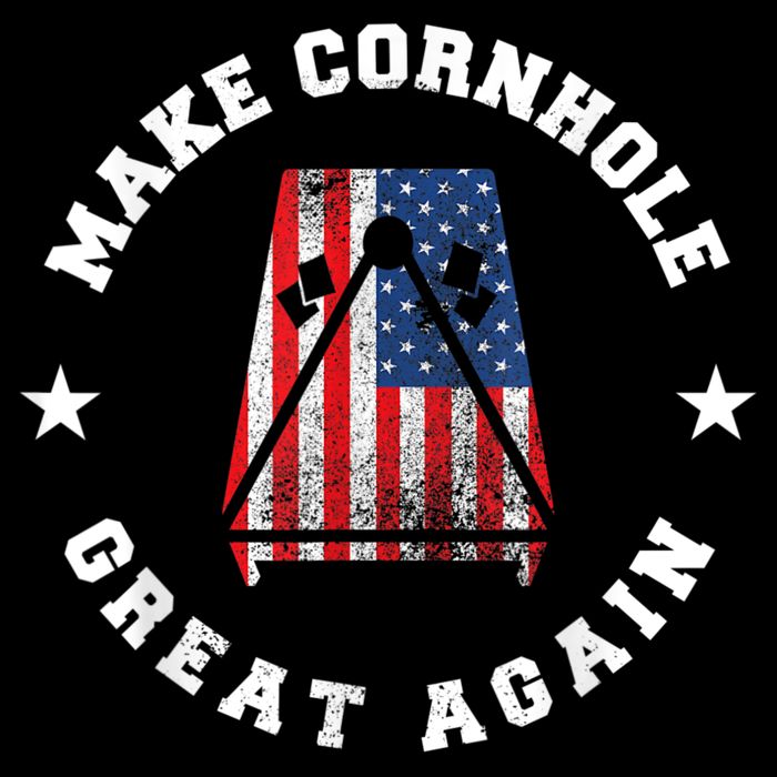 Make Cornhole Great Again Funny USA Button