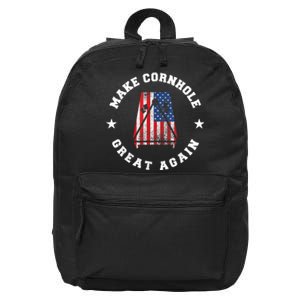 Make Cornhole Great Again Funny USA 16 in Basic Backpack