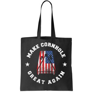 Make Cornhole Great Again Funny USA Tote Bag