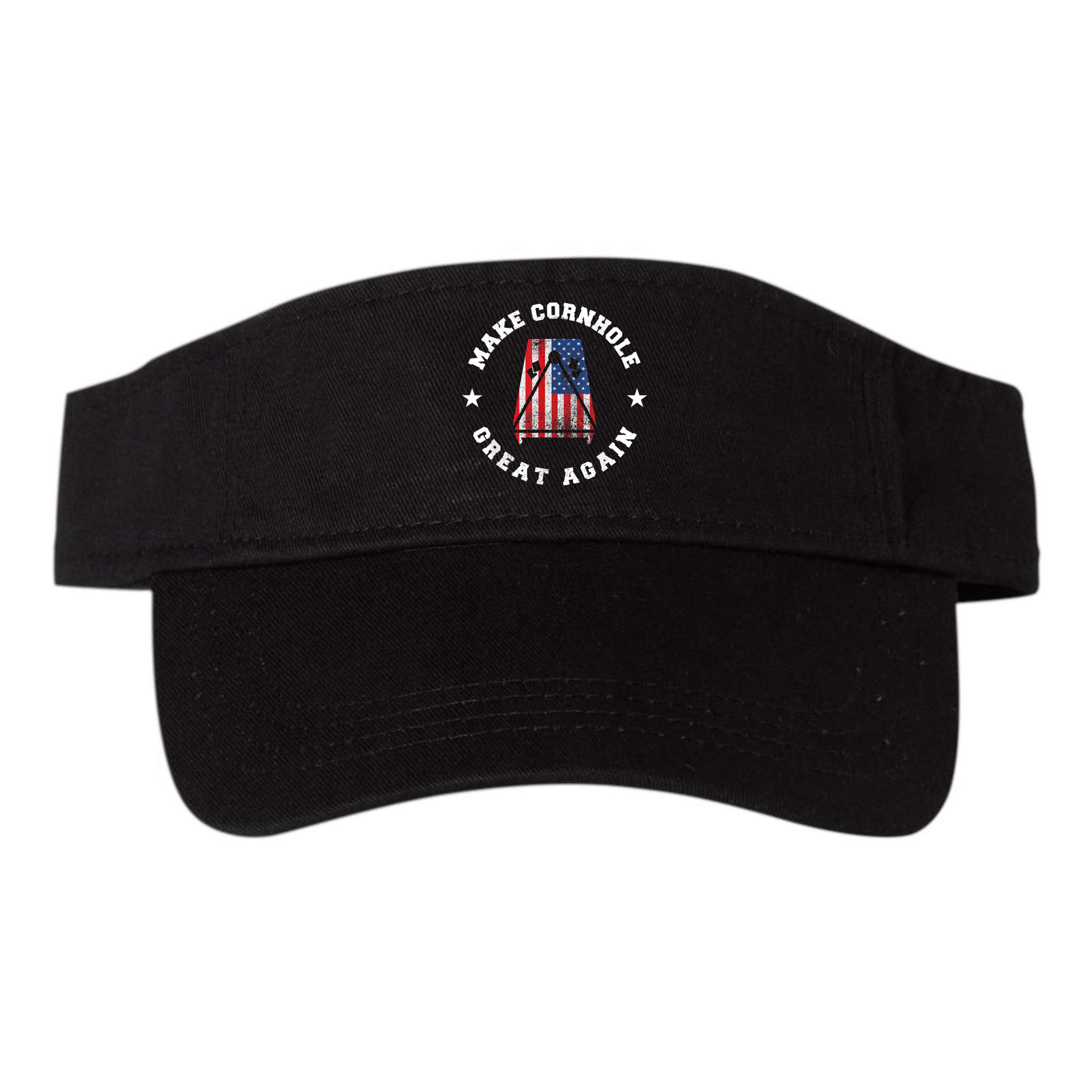 Make Cornhole Great Again Funny USA Visor