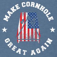 Make Cornhole Great Again Funny USA Garment-Dyed Sweatshirt