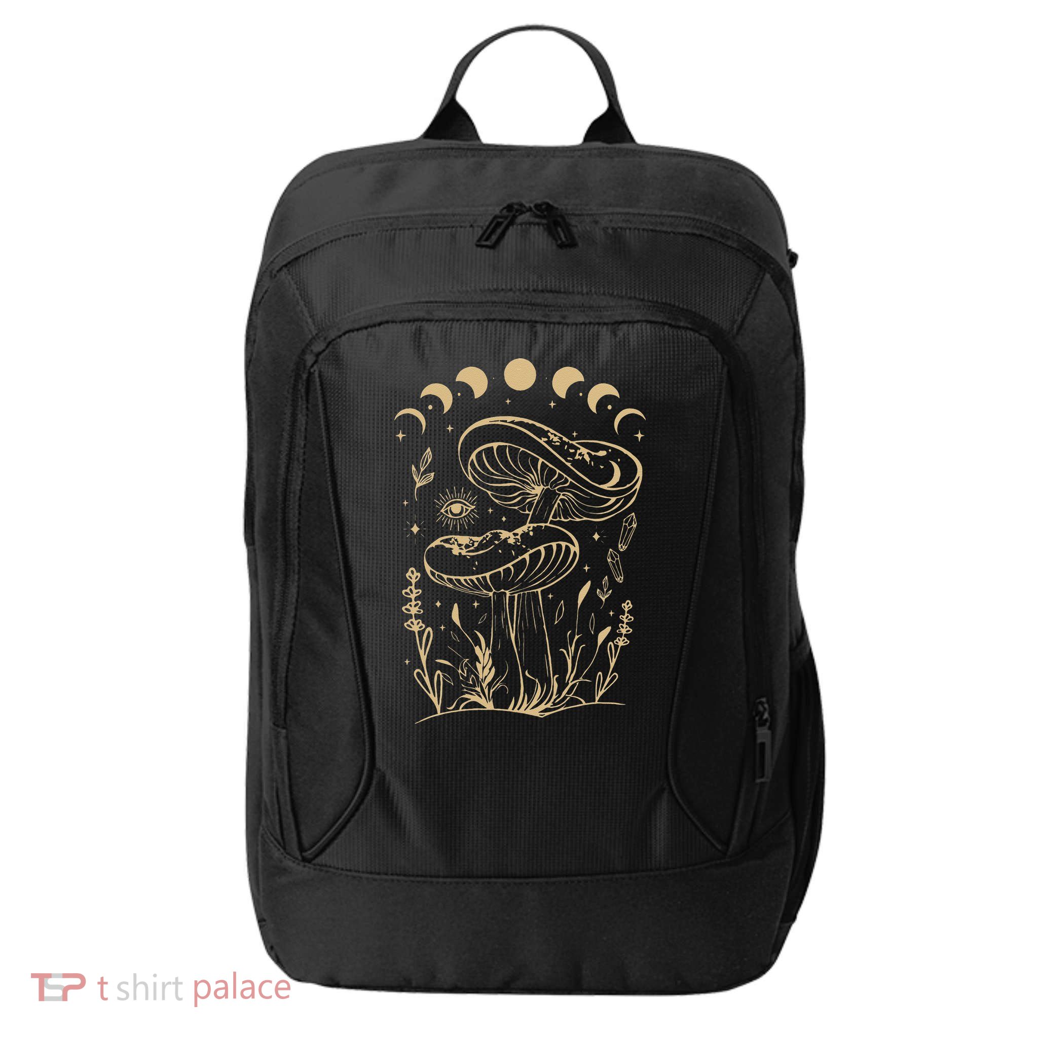Mushroom Cottagecore Goblincore Aesthetic Fungi City Backpack