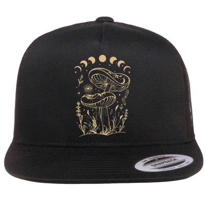Mushroom Cottagecore Goblincore Aesthetic Fungi Flatbill Hat