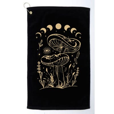 Mushroom Cottagecore Goblincore Aesthetic Fungi Golf Towel