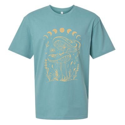 Mushroom Cottagecore Goblincore Aesthetic Fungi Sueded Cloud Jersey T-Shirt